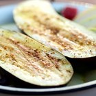 Fresh baked zucchini with meat and cheese.