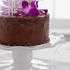 Fresh home made sticky chocolate cake
