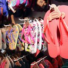 Multi-ethnic women shoe shopping