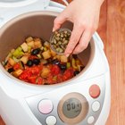 pressure cooker and vegetables