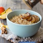 Baked oatmeal with pears and seeds