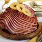Ham, served on the old plate.