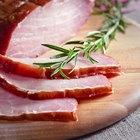 sliced prosciutto ham
