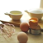 Eggs in wire basket on kitchen counter