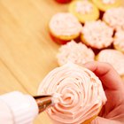 Cupcakes with homemade cream cheese frosting
