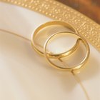 Wedding rings and ribbons