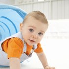 Blue eyed baby portrait