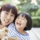 daycare worker with child