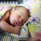 Newborn Asian baby girl in hospital