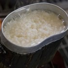 Plate of boiled rice