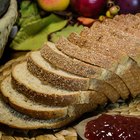 Wheat germs on plate, close up