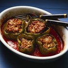 Stuffed pepper with meat