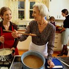 Wheat flour and rolling pin