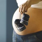 Mother and baby doing yoga