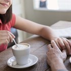 concerned young woman in coffee shop