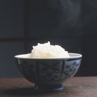 Plate of boiled rice