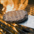 Backyard barbecue grill closeup