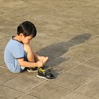 a small child crying