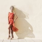 Young woman standing on beach