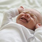 Newborn baby on mother hands