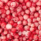 Strawberries on branch, close up