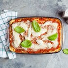 Italian eggplant baked with mozzarella in tomato sauce