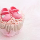 Baby shower themed decorated cupcakes