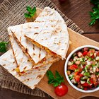 Cheese quesadillas made with corn tortillas.