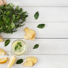 Fresh green, organic parsley on wooden table