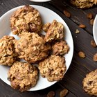 Healthy bran muffins on cooling tray