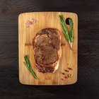 Meat steak with green pesto