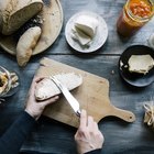 Pat of fresh farm butter on a dish