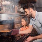 Dinner Cooking in Oven