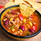 Bowl of Weight Watchers turkey chili