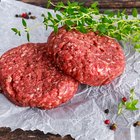 Vacuum sealed frozen cut of beef