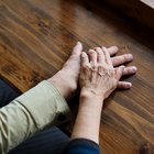 Desperate woman getting support from her best friend