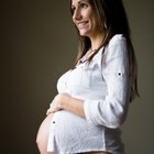 pregnant woman having belly pain