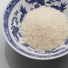 Plate of boiled rice