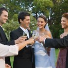 Senior friends drinking champagne at party