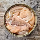 Sprat in an open tin can