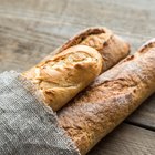 Fresh Italian bread on a cutting board