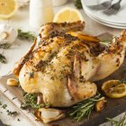 roasted chicken with herbs (thyme and sage)