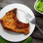 Slow cooked pork on iron skillet