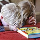 Little girl reading bible