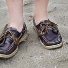 Woman in shoe warehouse