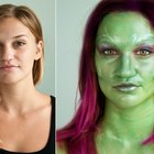 Tutorial de maquillaje para imitar el look de Gamora de los Guardianes de la Galaxia