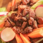 Pork Cracklin on cutting board