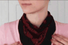 Closeup of scarf