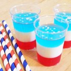 Cómo hacer tragos patrióticos de gelatina