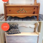 Antes y después: remodelación de un banco baúl de madera